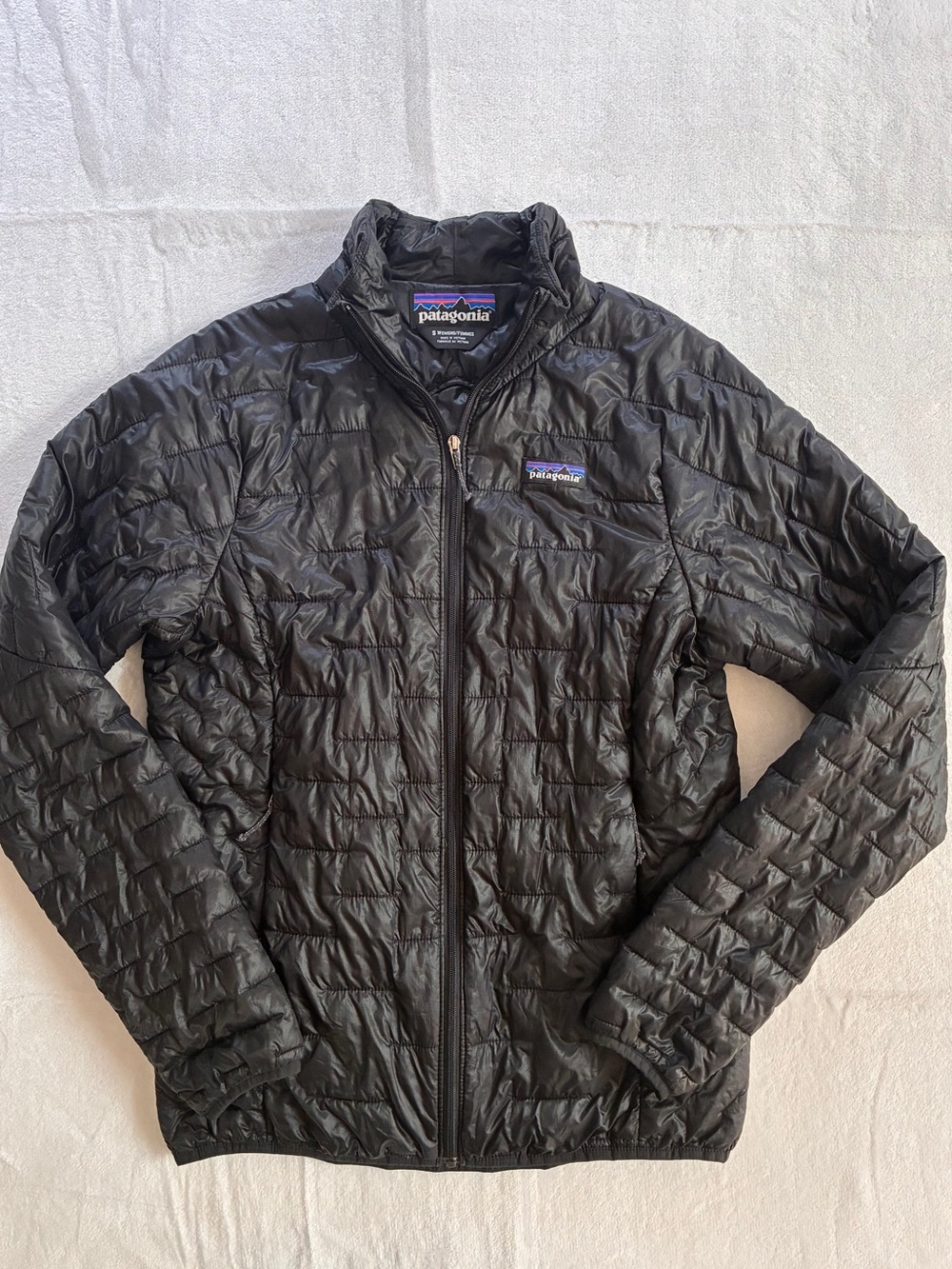 Patagonia Women’s Black Nanopuff Jacket-Outdoors-Winter-Hiking-Fall-S